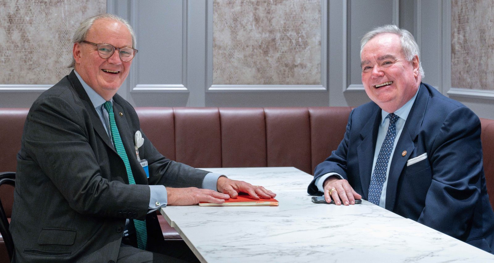 Ambassador meets Grand Master Fra’ John T. Dunlop in Vienna