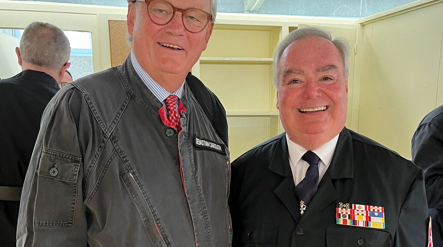 H.E. Ambassador Prince von Schoenaich-Carolath meets Grand Master Fra’ John T. Dunlap in Lourdes