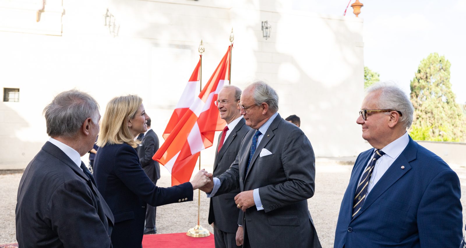 Austrian Federal Minister for Foreign Affairs Meinl-Reisinger visits the Order of Malta in Rome