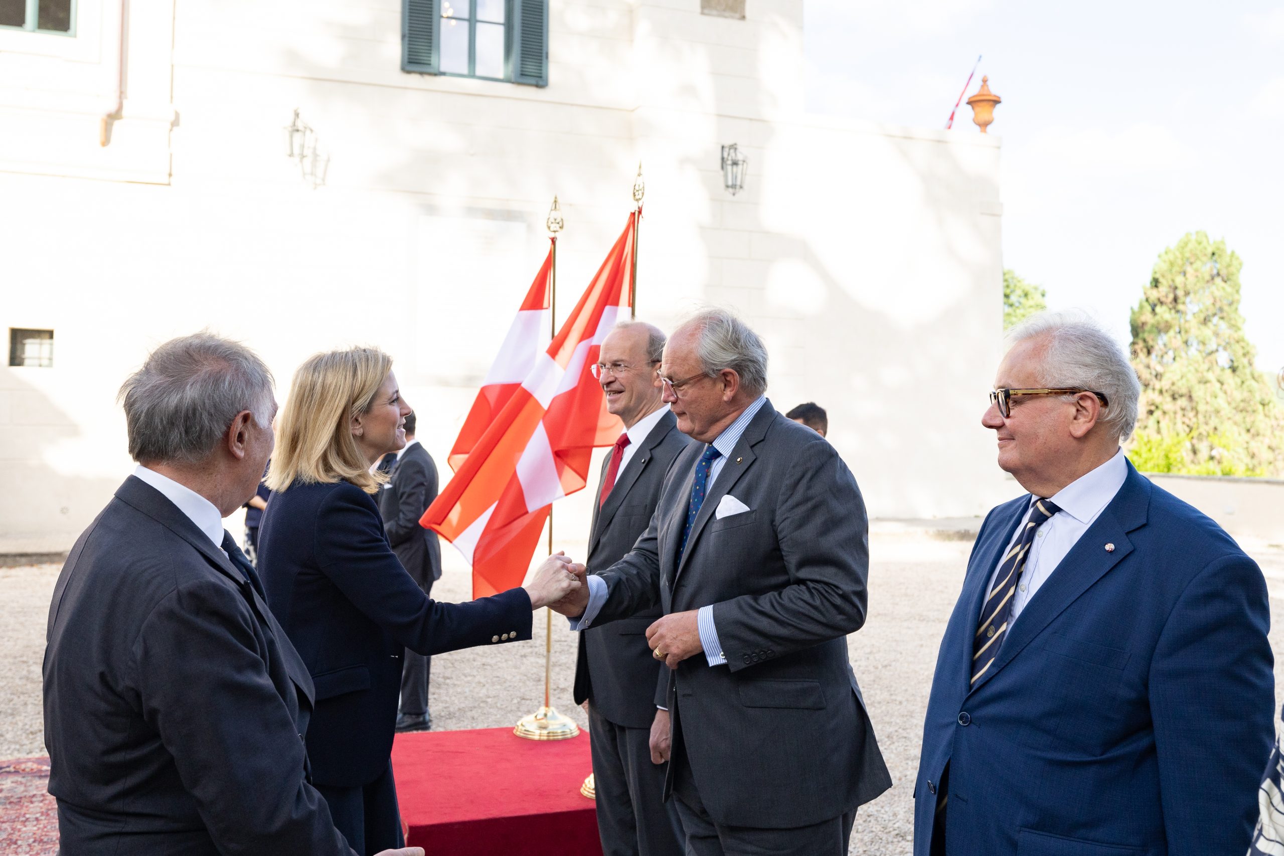 Austrian Federal Minister for Foreign Affairs Meinl-Reisinger visits the Order of Malta in Rome