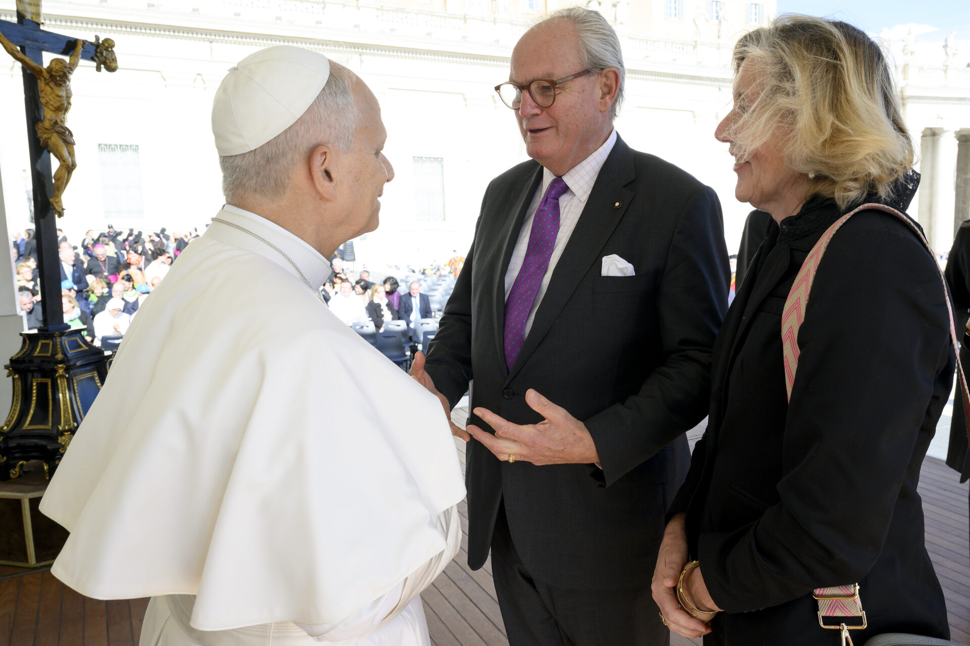 Botschafter bei der Audienz von Papst Leo XIV